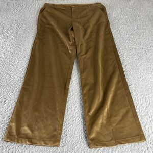 Ouku Velvet Trousers Mens Large Golden Brown Straight Leg Dress Pants California